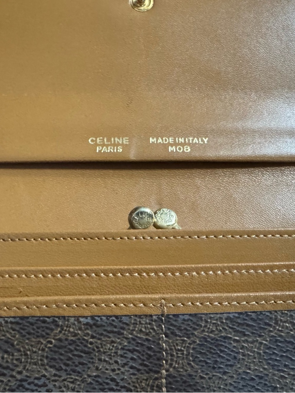 Vintage Celine M08 Paris Macadam Canvas Long Wallet Made in Italy - Picture 7 of 15